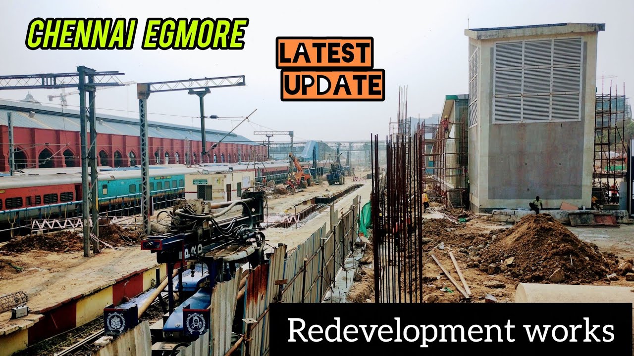 Chennai Egmore Railway Station Latest update || Ongoing works at Platform 10 & 11 || February 2026
