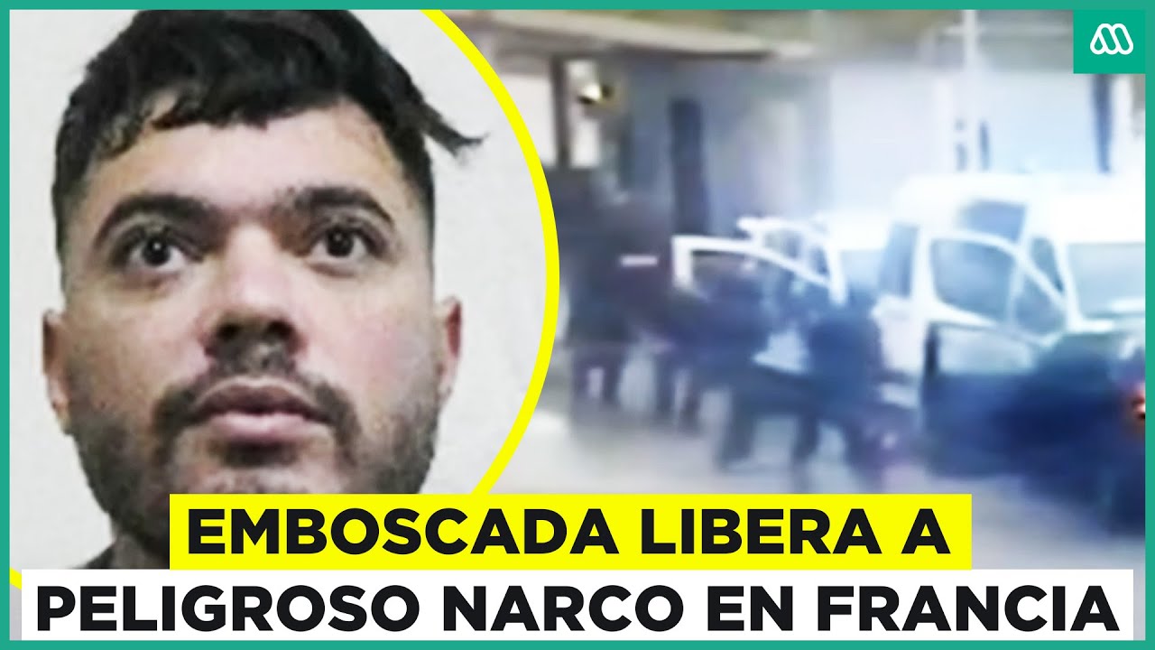 Emboscada libera a peligroso narco en Francia: Atacaron mientras era trasladado a tribunales