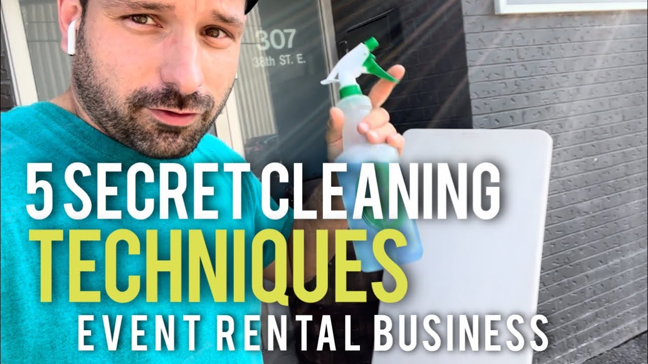 5 Secret 🧽 Cleaning Techniques That Helped My Party Rental Business Fight Grime, Mold & Mildew