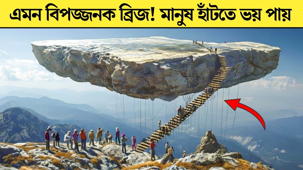 এক্সট্রিম ব্রিজ সাহসীদের জন্য বানানো ব্রিজ! Top 5 Most Extreme Bridges in the World You Must See