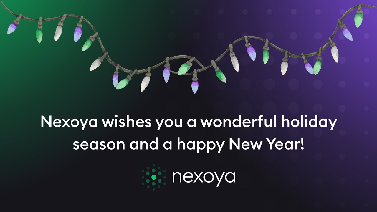 Happy Holidays from the Nexoya Team! 💚🎄