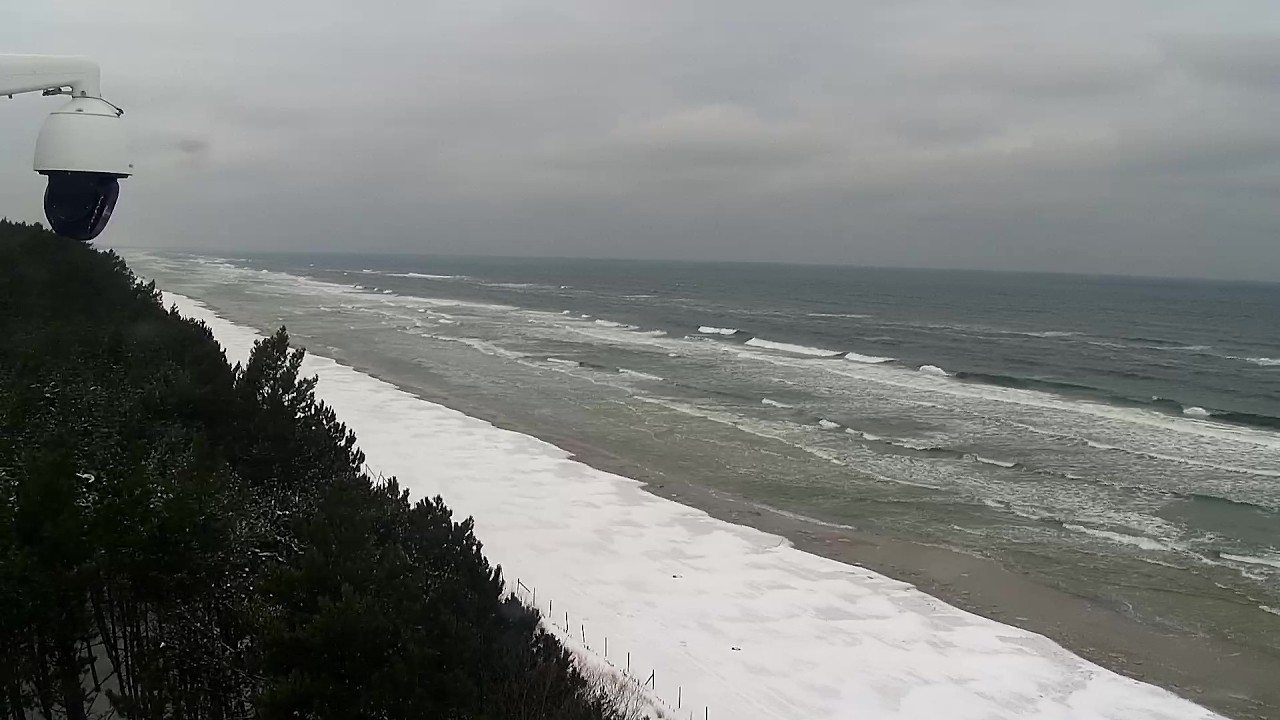 🏖️ Kąty Rybackie – plaża zimą 🏖️🌬️Surowe piękno Bałtyku i niemal bezkresna przestrzeń ❄️