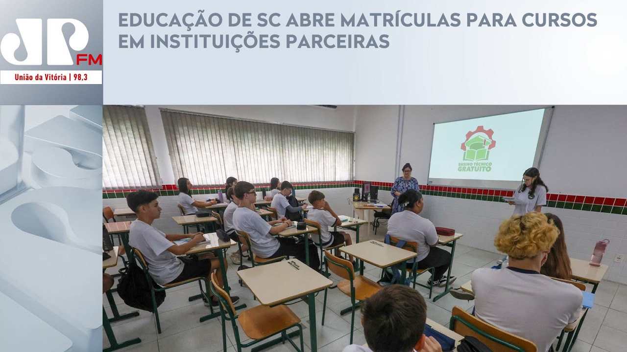 EDUCAÇÃO DE SC ABRE MATRÍCULAS PARA CURSOS EM INSTITUIÇÕES PARCEIRAS