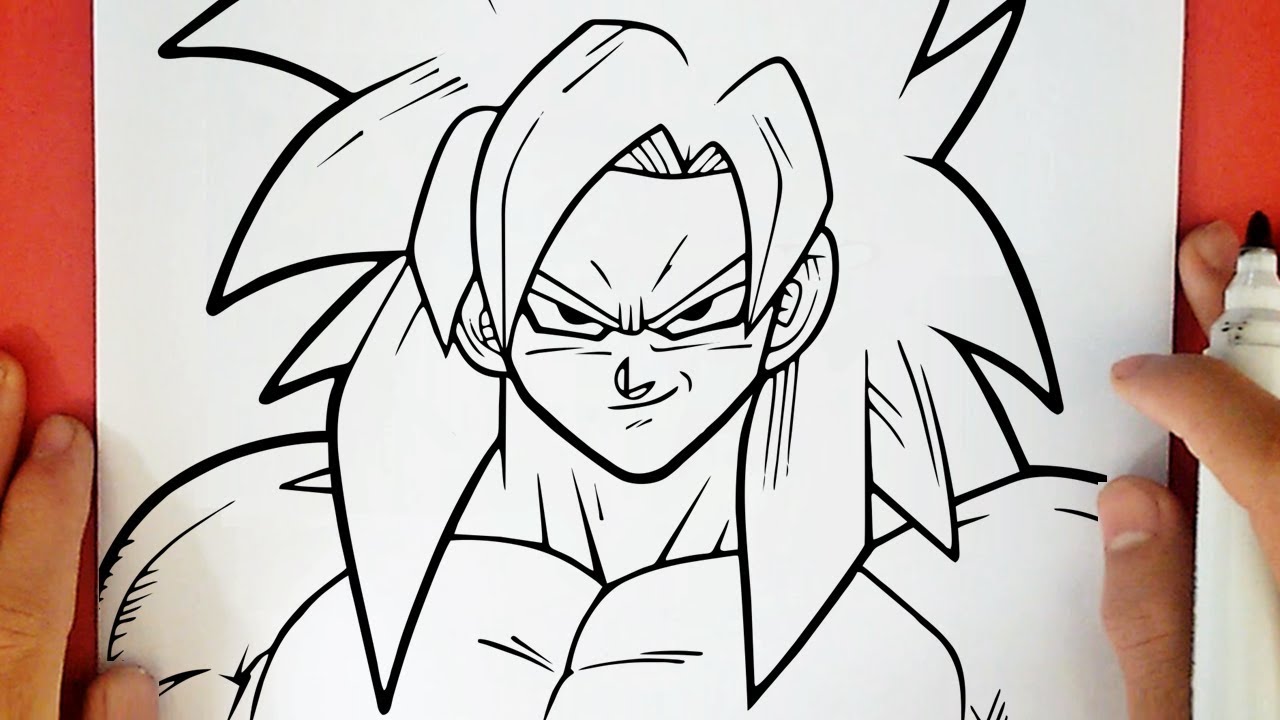 COMMENT DESSINER GOKU SSJ4
