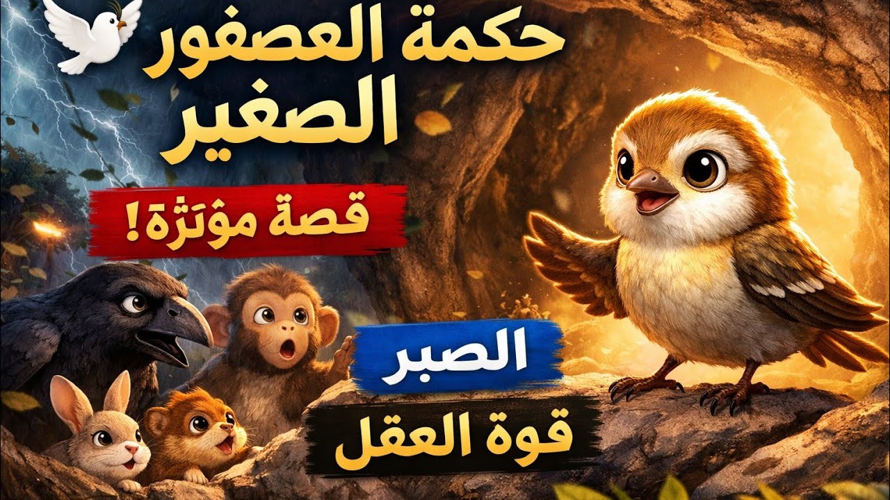 🕊️ حكمة العصفور الصغير | قصة مؤثرة عن الصبر وقوة العقل