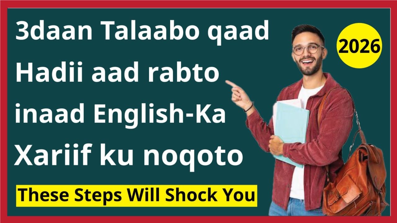 3daan Qodob ayaan ku soo koobay English Speaking + Big Discount