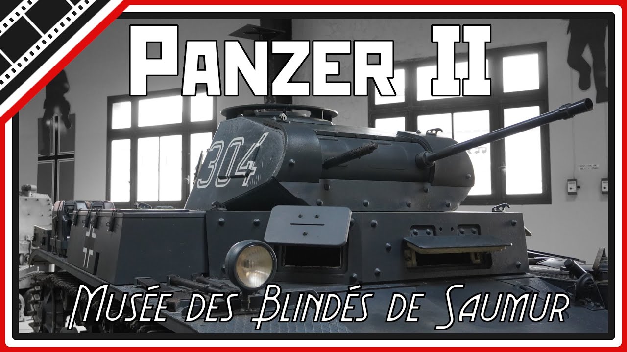 The German Light Tank Panzer II of Saumur Tank Museum France, [4K]