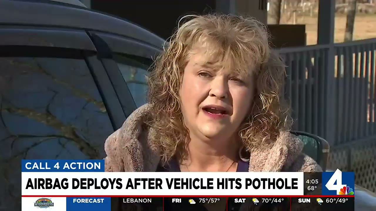 Pothole Protection: Airbag deployed after vehicle hits pothole