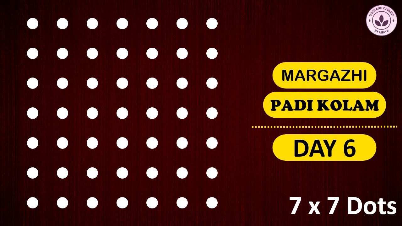 Margazhi Kolam Day 6 | Simple and Easy Padi Kolam Designs | Traditional Dhanurmasam Muggulu 2025