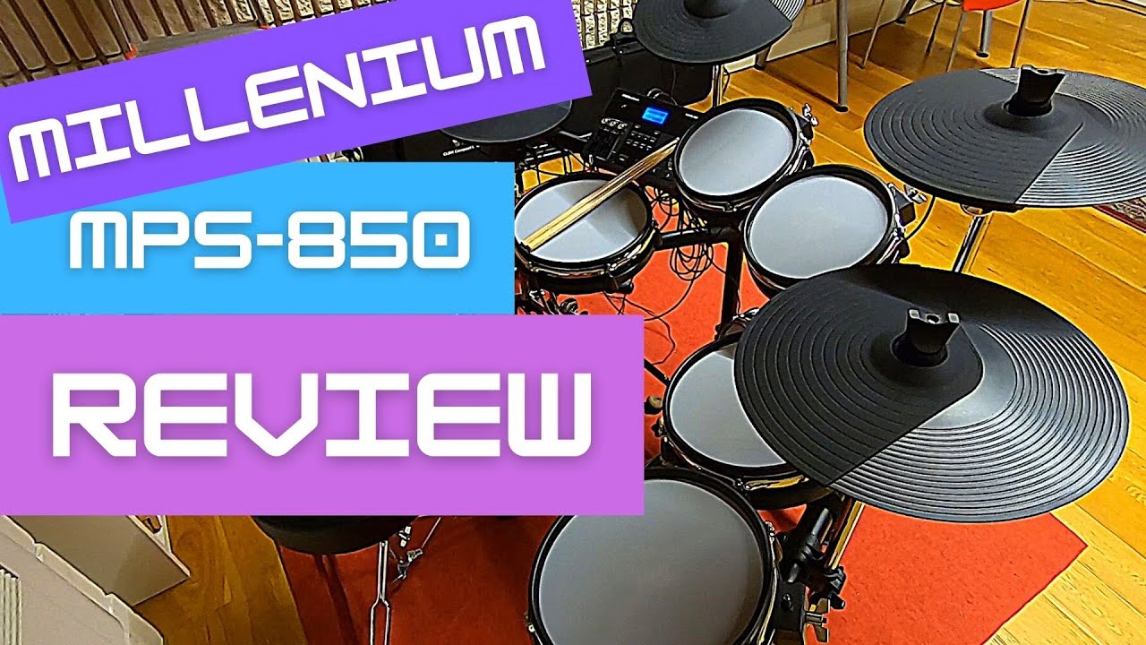 Millenium MPS-850 E-drum kit review: hear factory songs and sounds!
