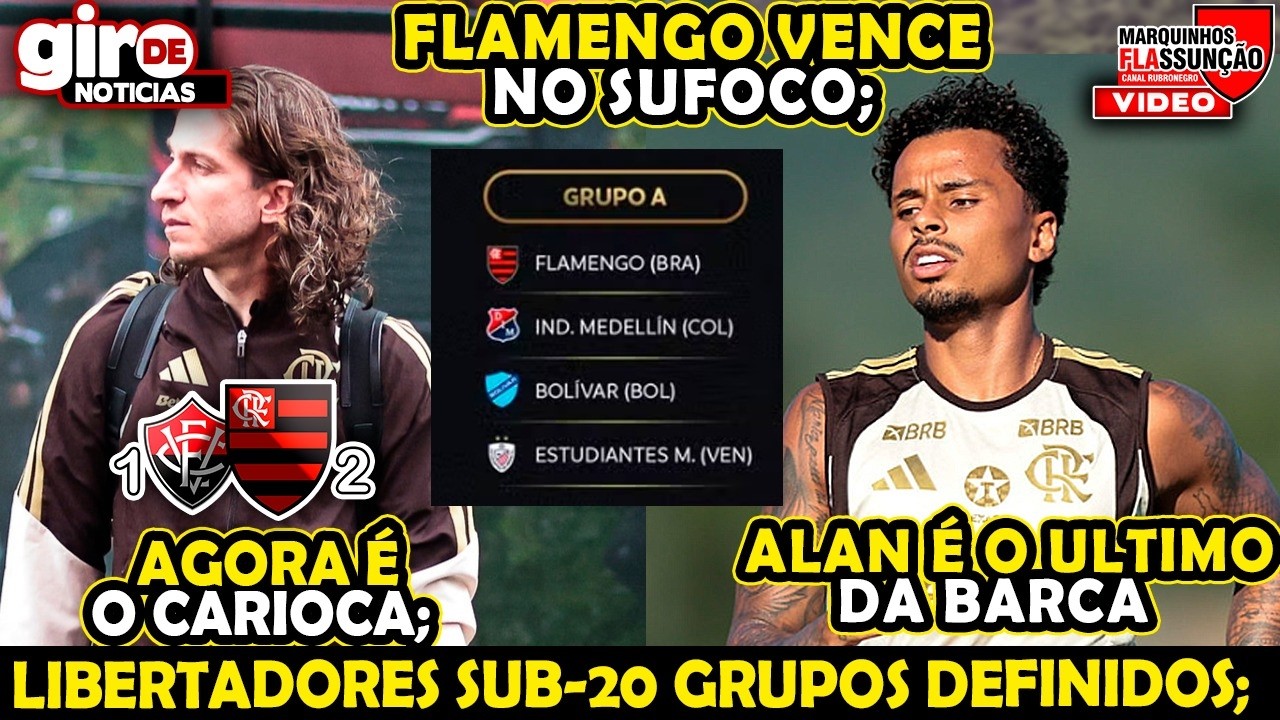FLAMENGO VENCE VITÓRIA NO SUFOCO JOGANDO MAL, CHAVE VIRADA AGORA O CARIOCA,ALAN É O ÚLTIMO DA BARCA?