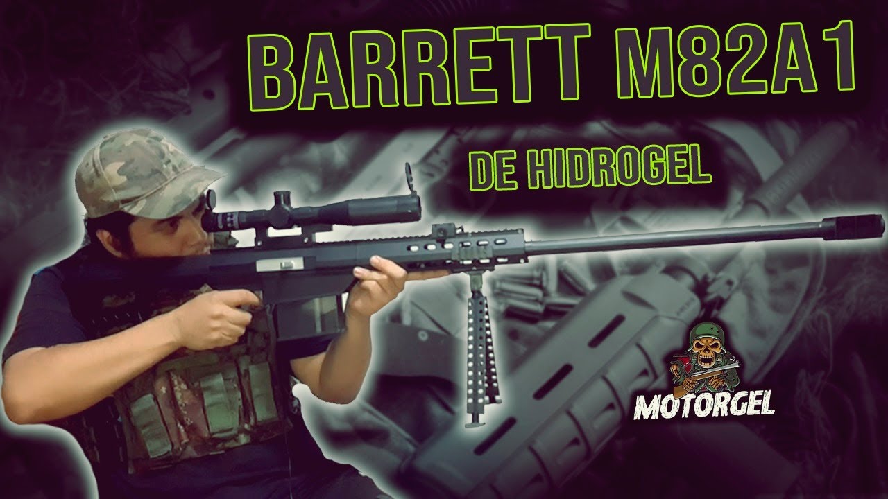 Barrett M82A1 de hidrogel - (Review, unboxing prueba Gel blasters)