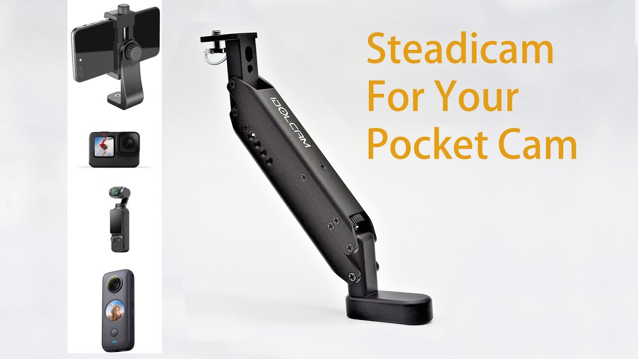 Smooth Your Footage with IDOLCAM 4th axis Stabilizer - For iPhone, Android, GoPro, DJI Osmo Pocket.