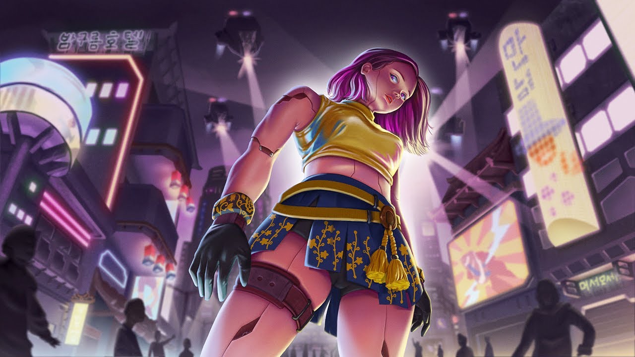 Cyberpunk Girl - Speed Painting