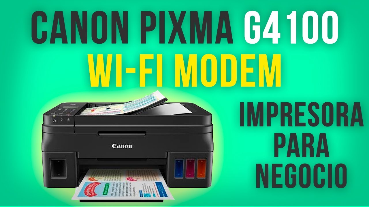 CANON G4100 CONFIGURACION WIFI MODEM [IMPRESIÓN SIN CABLES] | DenisTEC
