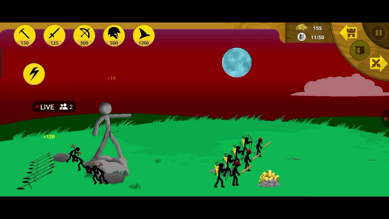 I play Stick War Legacy #3