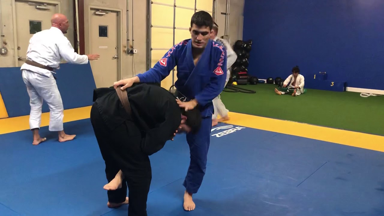 Single leg defense Sumi Gaeshi