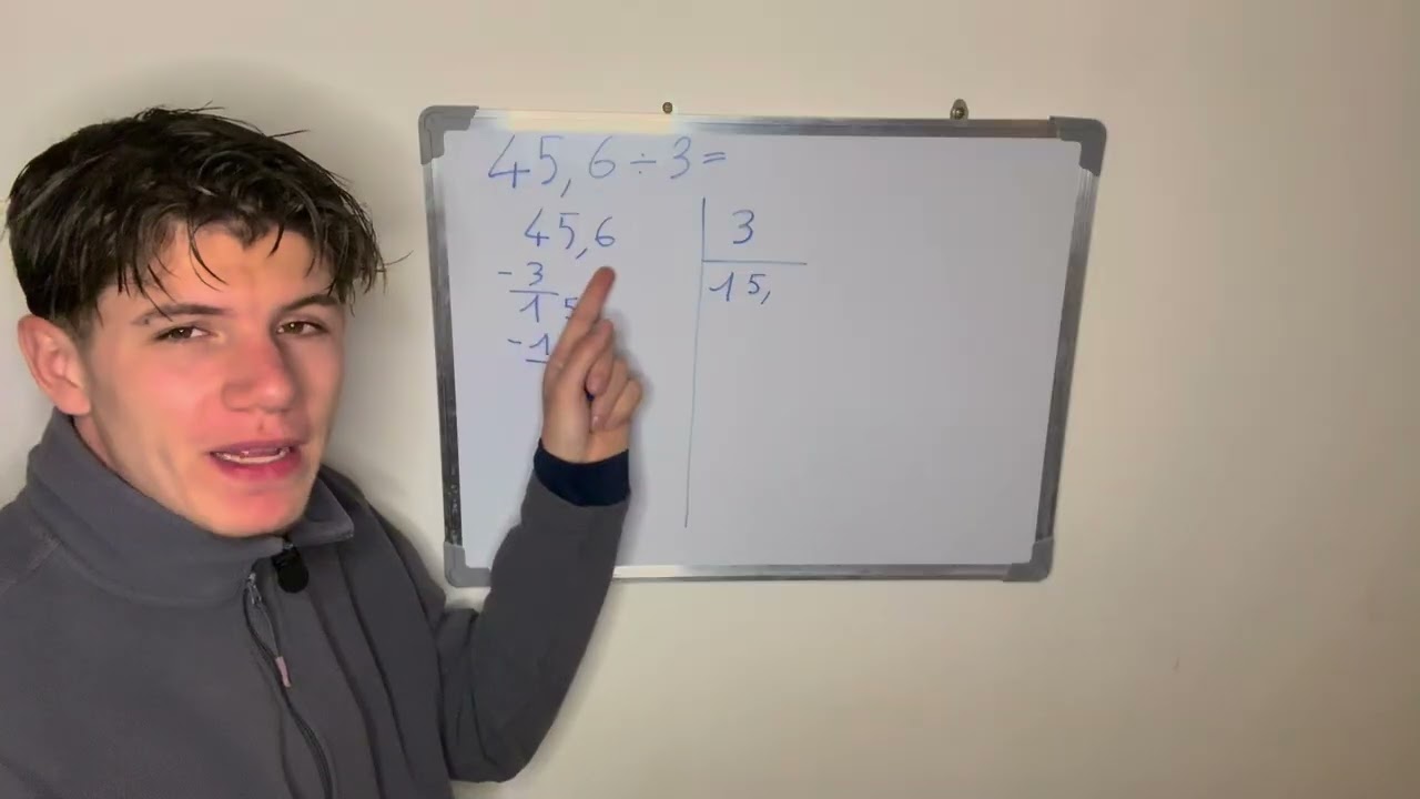 Poser une division décimale