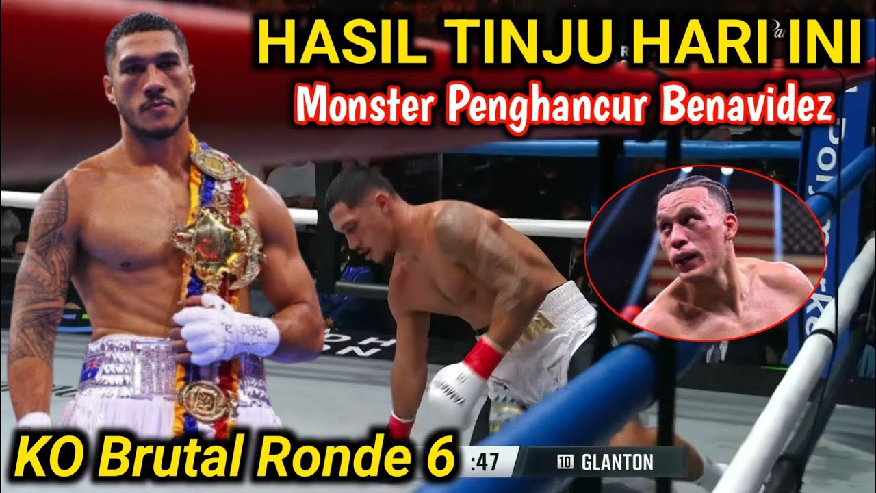Hasil tinju dunia hari ini‼️Senin 9 Maret 2026 KO Ronde 6 Penghancur David Benavidez, Jai Opetaia