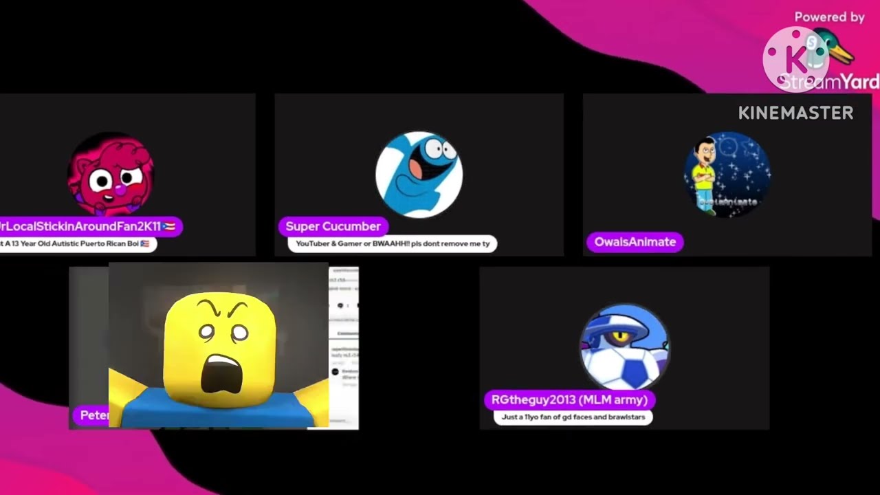 5 users #exposed for showing YKW in ​⁠@UrLocalStickinAroundFan2K11-h6&rsquo;s streamyard