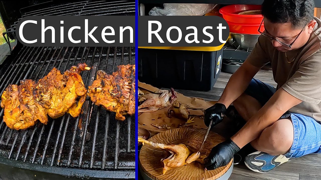 Buying local chicken from Nepali farm in America | Local Chicken Roast |