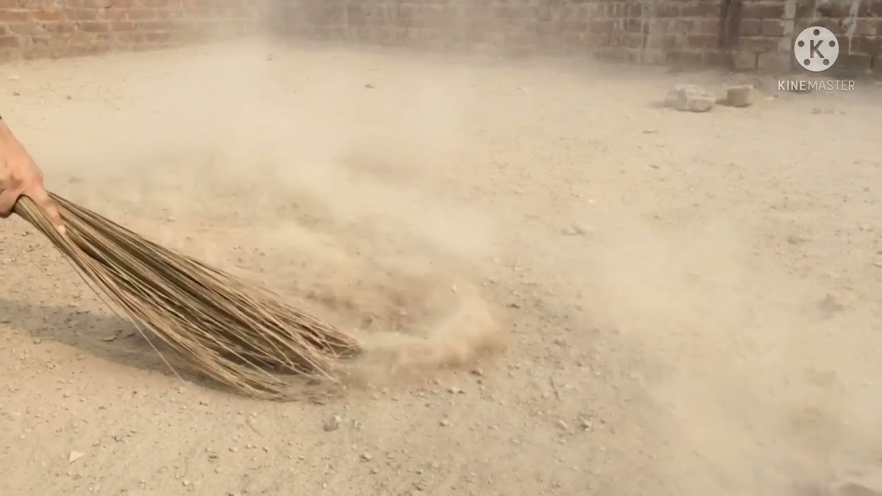 Lots of dust with sweeping 🧹 voice