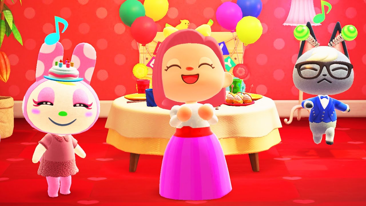 C'EST L'ANNIVERSAIRE DE KRISTINE et ROUTINE AMITIÉ ANIMAL CROSSING NEW HORIZONS LET'S PLAY FR