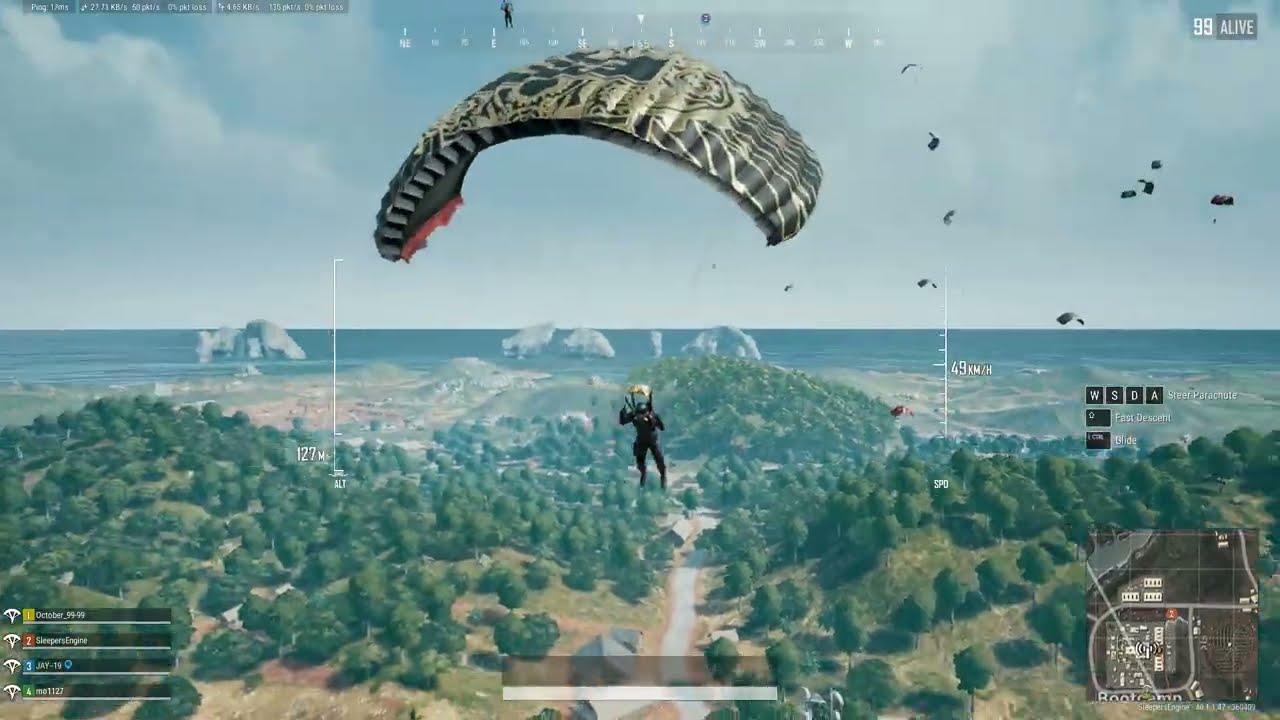 PLAYERUNKNOWN'S BATTLEGROUNDS , THE BEST LANDING I EVER HAD.. HAHAHA