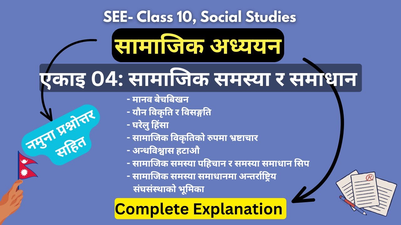 Unit 04- सामाजिक समस्या र समाधान || Social Studies Class 10 (SEE) || MeroClass