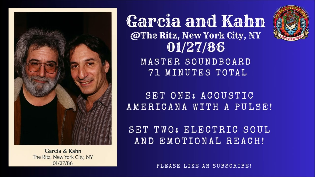 Jerry Garcia & John Kahn &ndash; Live at The Ritz &ndash; 01/27/86 &ndash; Master Soundboard [HD Audio]