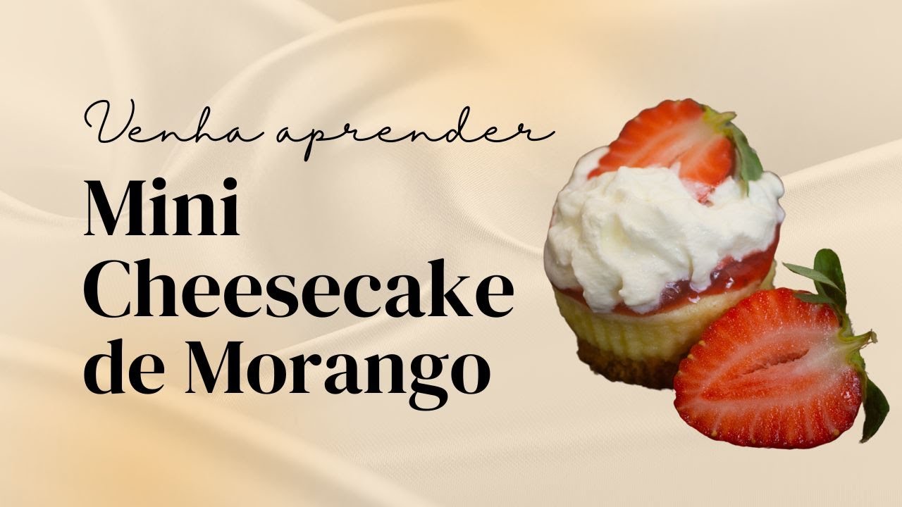 MINI CHEESECAKE DE MORANGO QUE DERRETE NA BOCA | encanto em miniatura