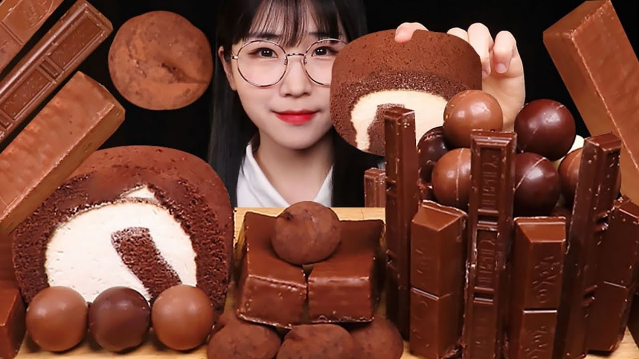 초콜릿 듬뿍🍫 초코 마스케포네 케이크 터녹스 카라멜 웨이퍼 초코디저트 먹방 CHOCOLATE CREAM CAKE DESSERT MUKBANG