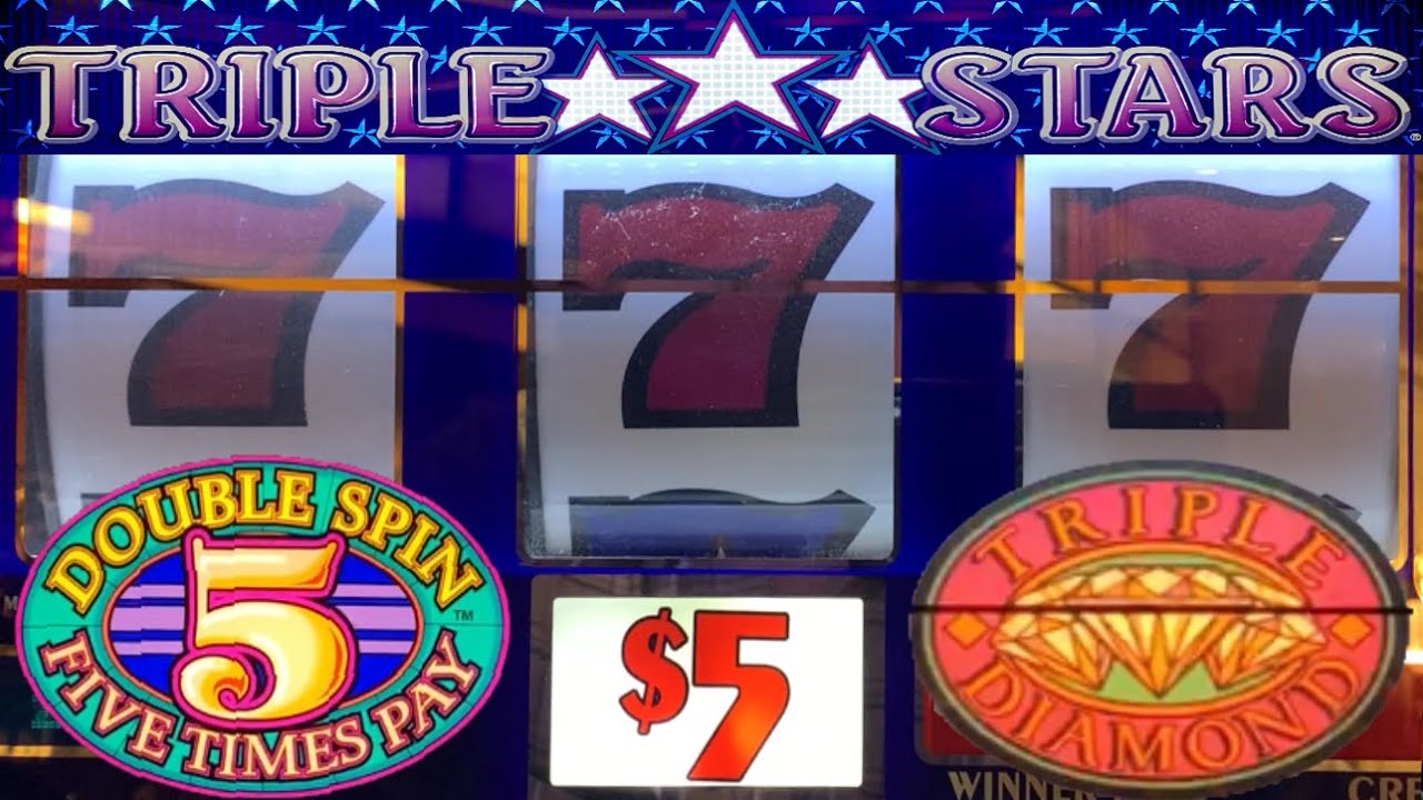 Старомодные слоты с тремя барабанами и высокими лимитами! 5 выплат + $10 Triple Double Diamond + ...