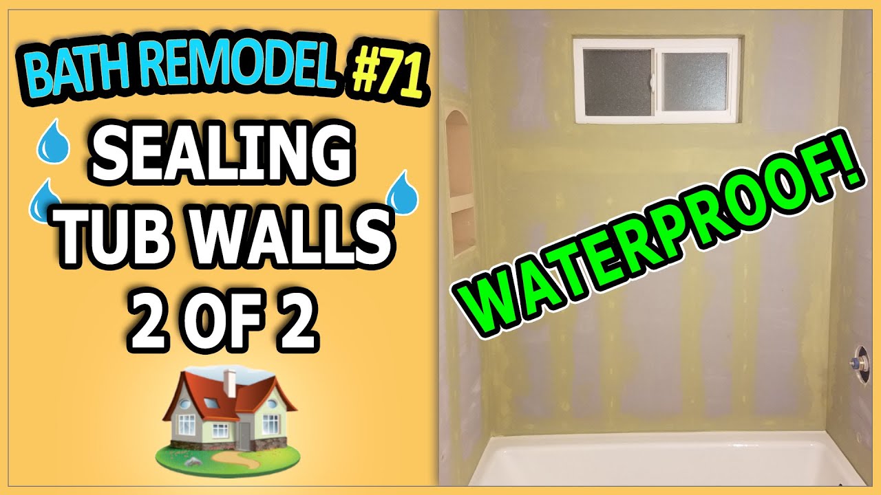 Bathroom Remodel 71 - Sealing Tub Surround for Tile 2 of 2 | DensShield | Durock