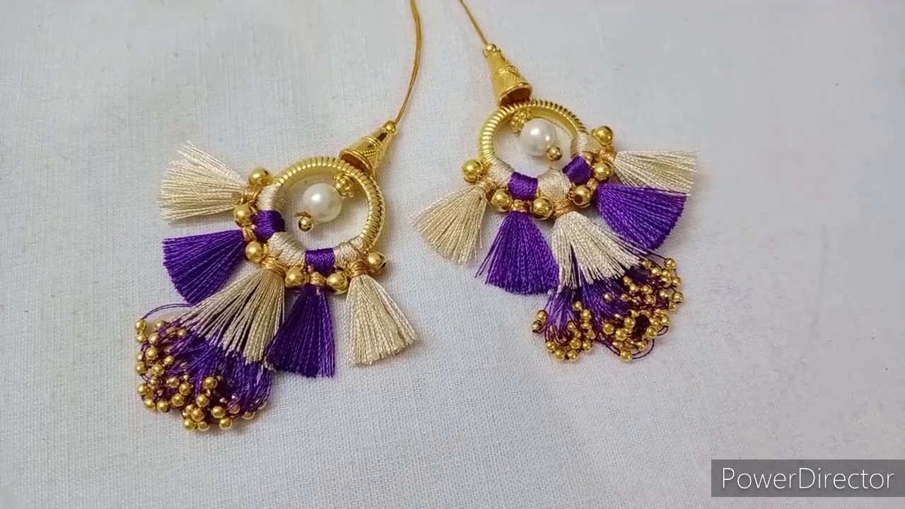 How to Make Fancy New Type Latakans For Blouse/Lehanga I Colorful Tassels With Silk thread  I MCBMcb