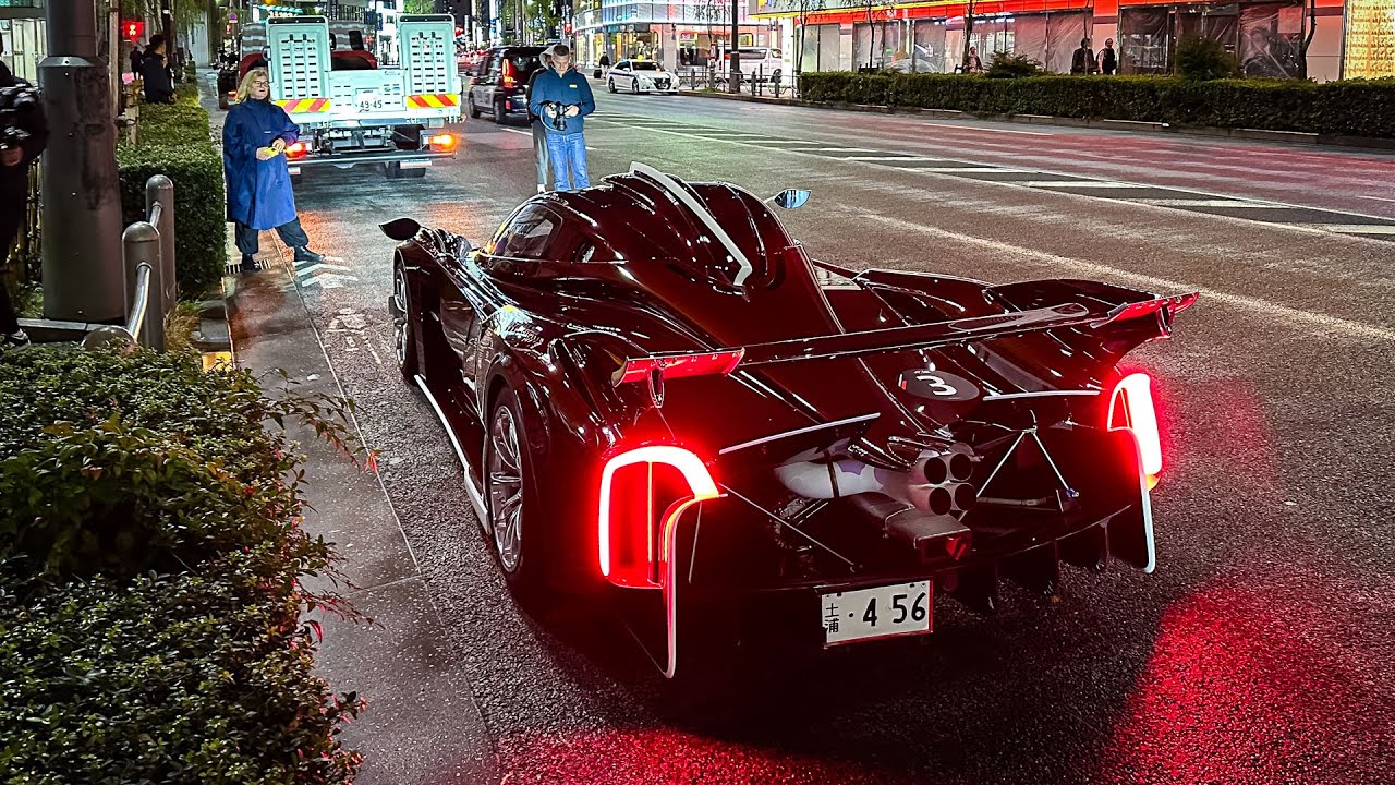 $3 Million Pagani Huayra R Shuts Down Streets of Tokyo!