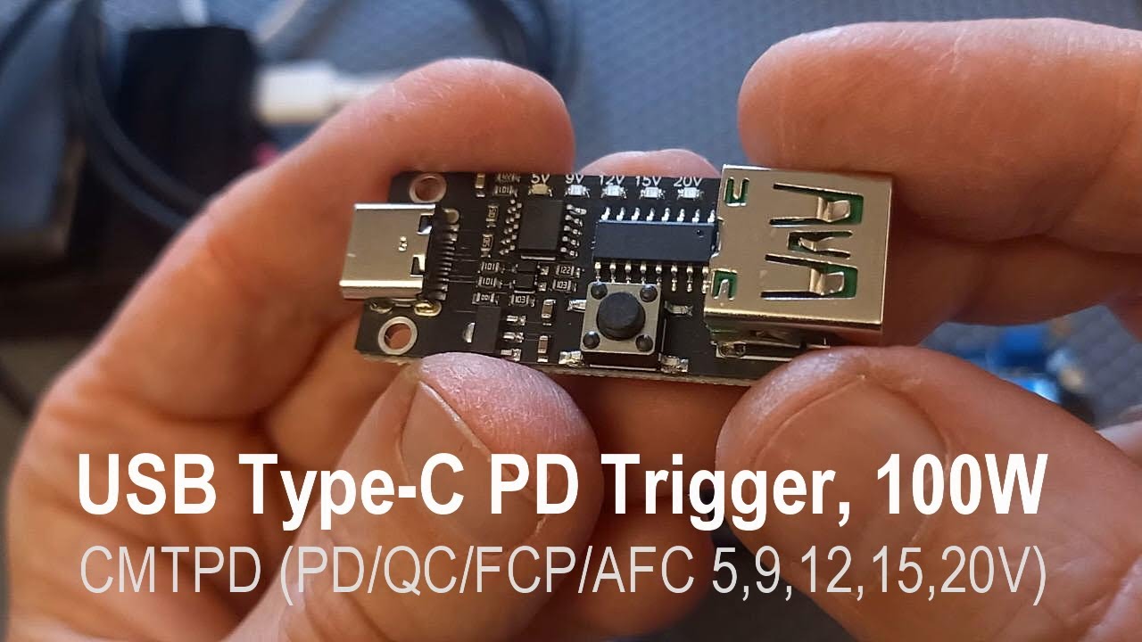 Тестуємо USB PD/QC тригер CMTPD 9-20V на 100W - Все, що потрібно знати!