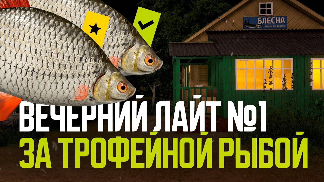 За новыми трофеями, Вечерний лайт №1 и Челлендж ● Русская рыбалка 4 ● Перчик РР4