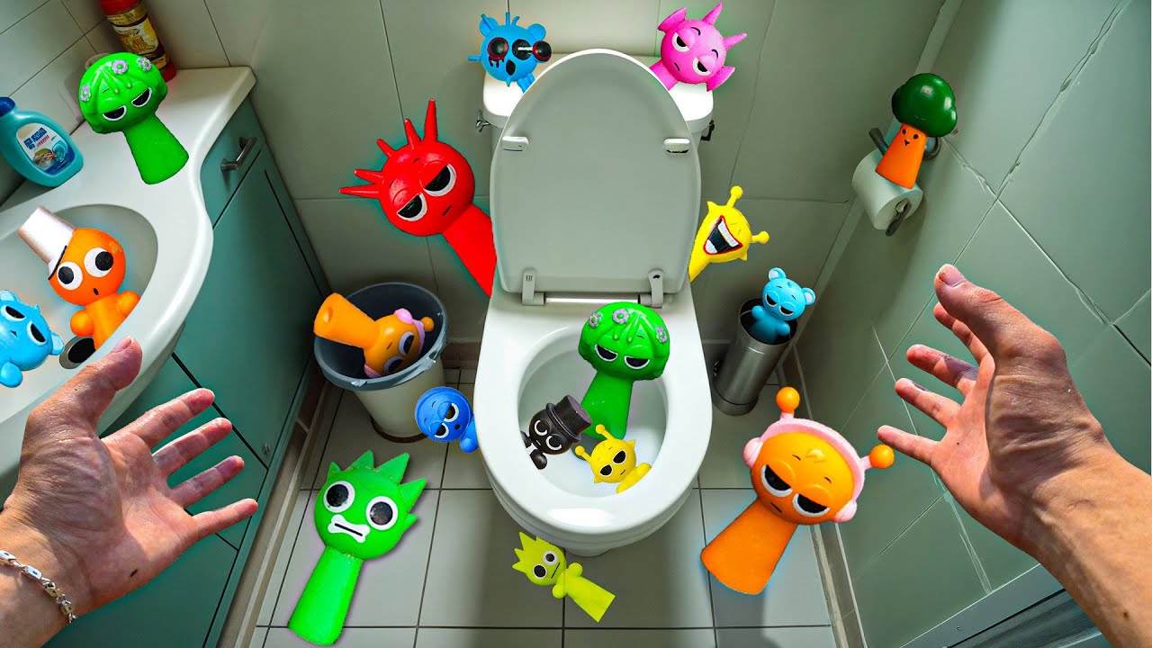 Camera Catch NEW ALL INCREDIBOX SPRUNKI PHASE 1 vs 2 in the Toilet