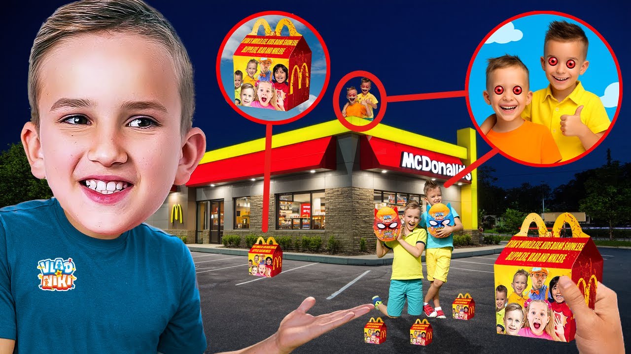 Do NOT Order Vlad y Niki Secret McDonald's Happy Meals at 3AM!