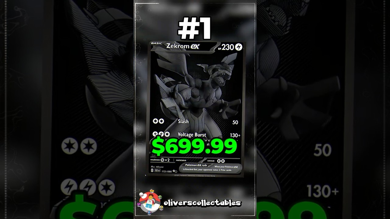 Top 10 Zekrom Cards!  