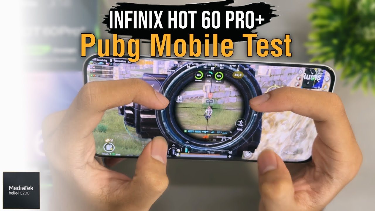 Infinix Hot 60 Pro Plus Mediatek Helio G200 Pubg Mobile Gaming Test