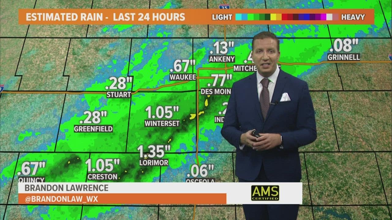 Iowa weather update: Scattered storms are in the forecast Friday evening