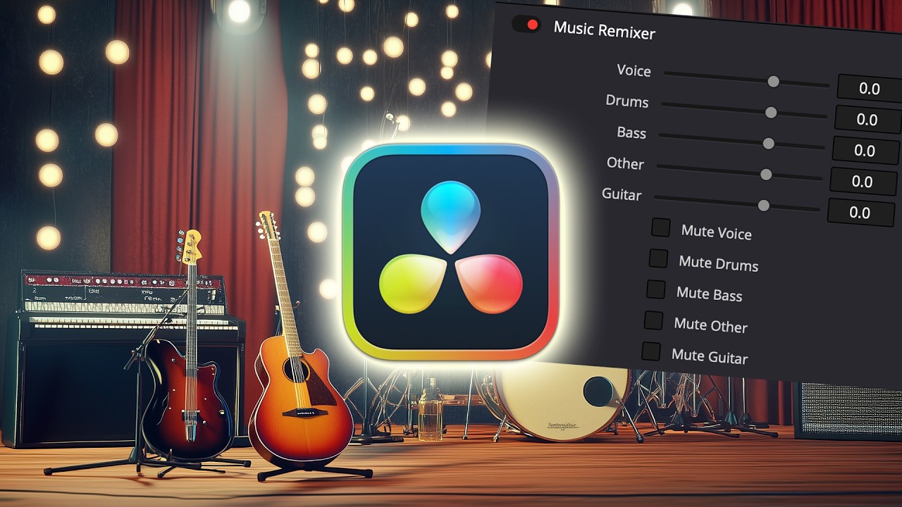 Как ремиксировать музыку в DaVinci Resolve AI на iPad: удаление вокала и настройка стемов! 🎶