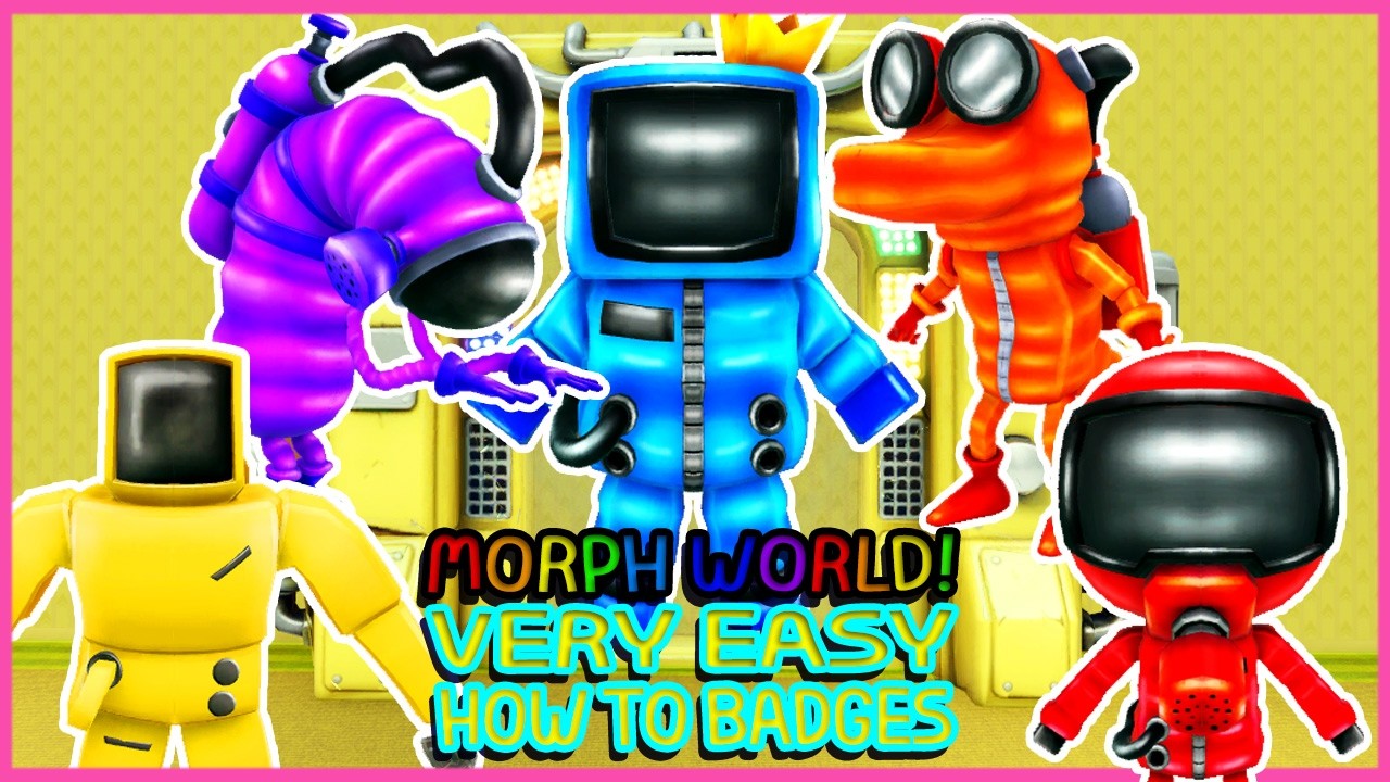 Roblox Update - How to get Hazmat Badge + Hazmat Purple, Blue , Red, Orange Morphs in MORPH WORLD