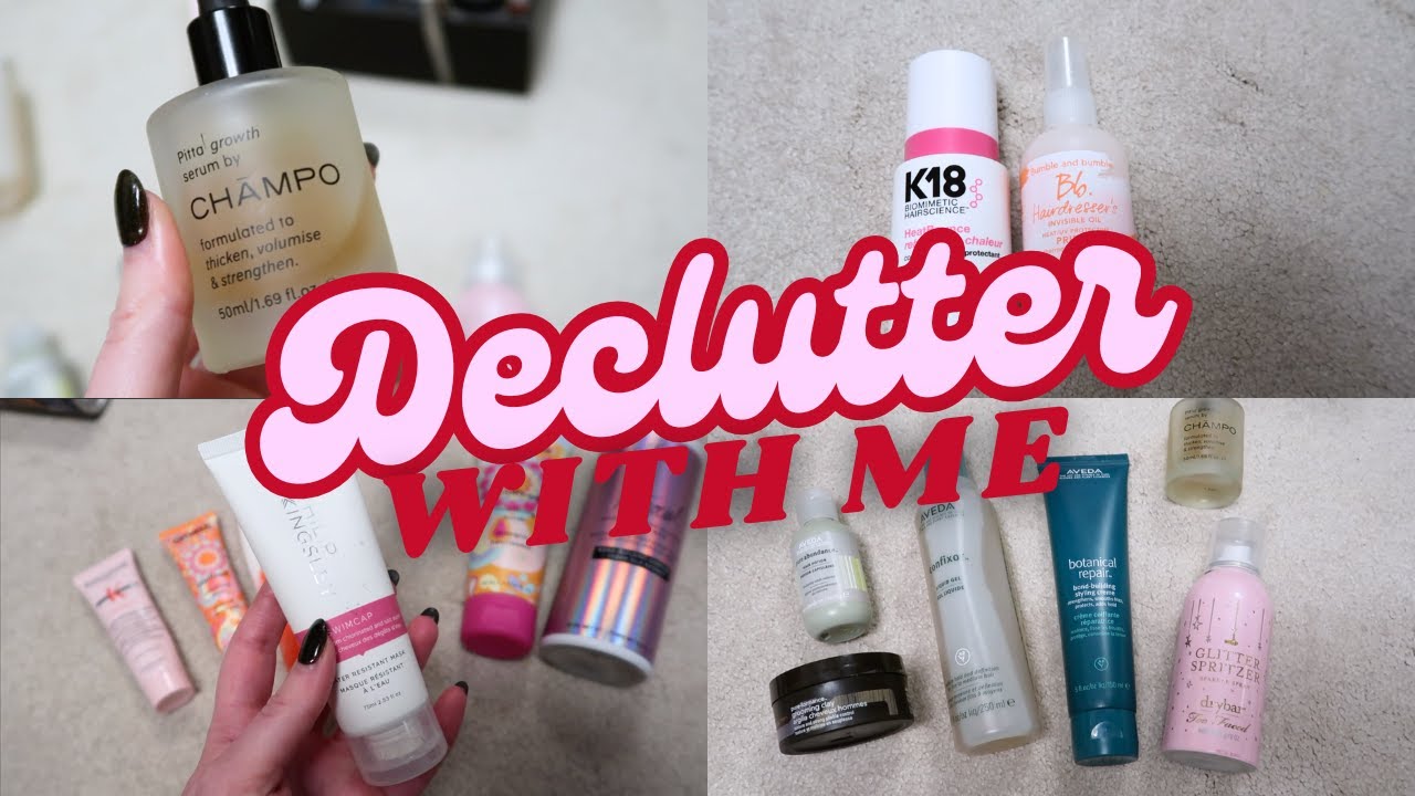 Declutter With Me — коллекция средств по уходу за волосами | Роуз Китс #declutter #decluttering