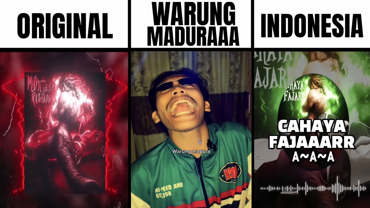 Montagem Rugada Original Vs Warung Maduraa Vs Cahaya Fajaaar(Indonesia) 🔥