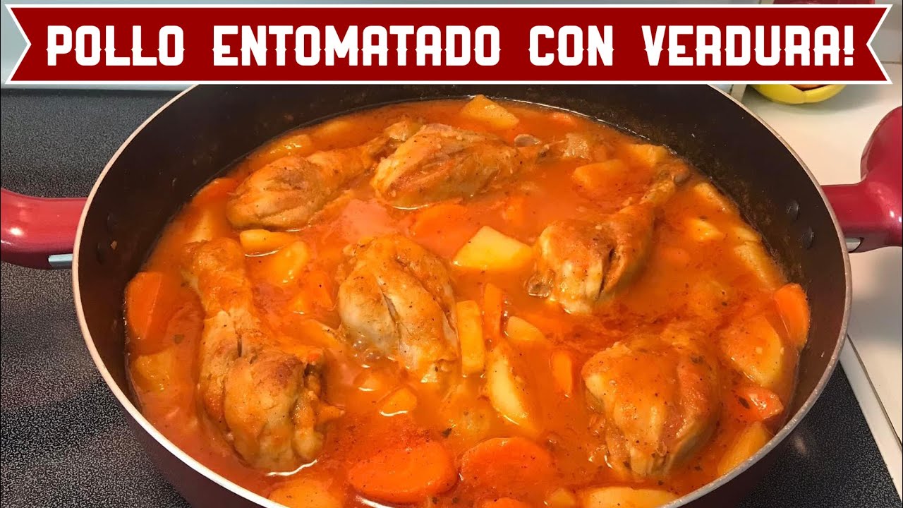 🇲🇽POLLO ENTOMATADO CON VERDURA! | LA MAS DELICIOSA Y FACIL RECETA!