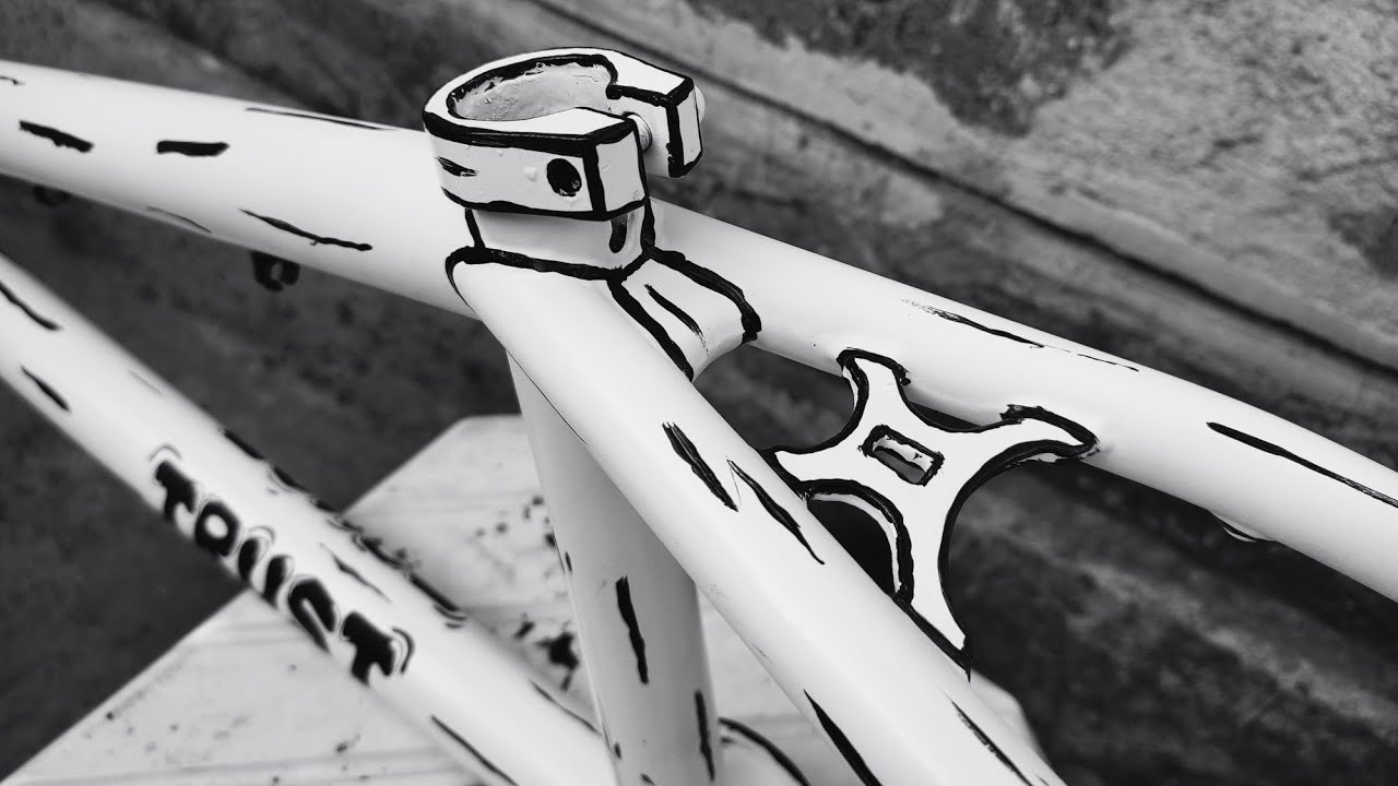 Custom Cartoon BMX bike Frame. (We The People Trust)