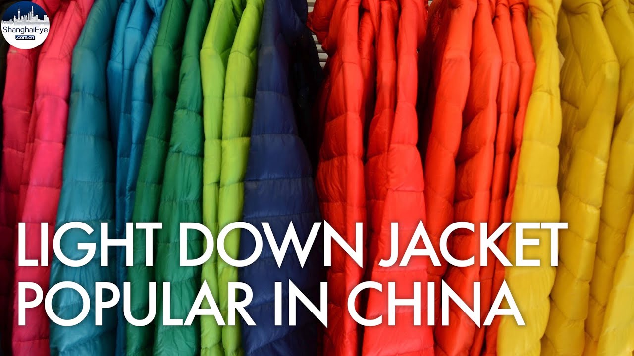 Sales of down jackets in China rose by 112 percent from last year
